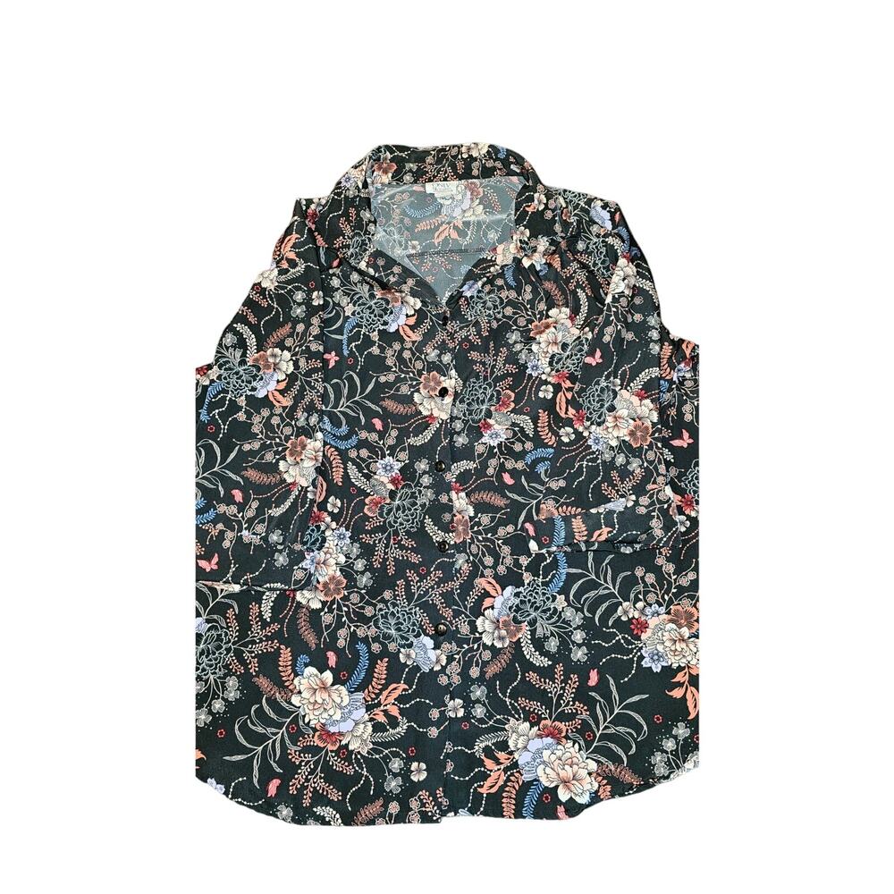 Vintage Only Necessities button-down‎ blouse size large
